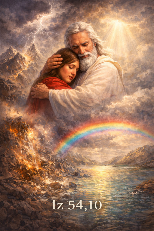 Bo góry mogą ustąpić i pagórki się zachwiać, ale miłość moja nie odstąpi od ciebie