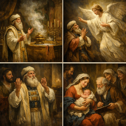 Zachariasz i Elżbieta dziecko